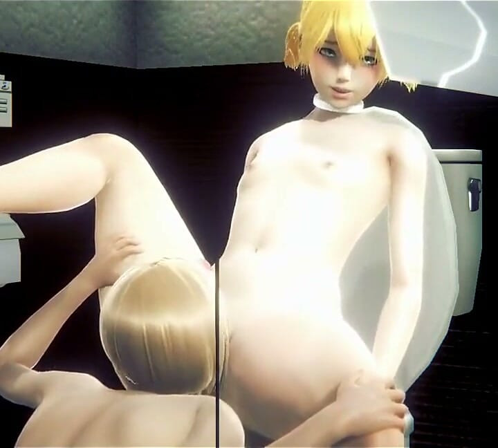 Yaoi Femboy - Futanari jebanie w publicznej toalecie pełna - Sissy Crossdress Japanese Asian Manga Anime Film Game Porn Gay