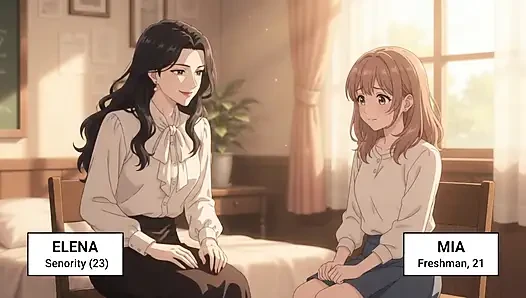 İlk gece Elena ve Mia'nın sessiz başlangıcını bağlıyor