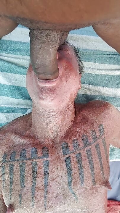 Key West swallowing Pedro's cock and getting fucked in his tent