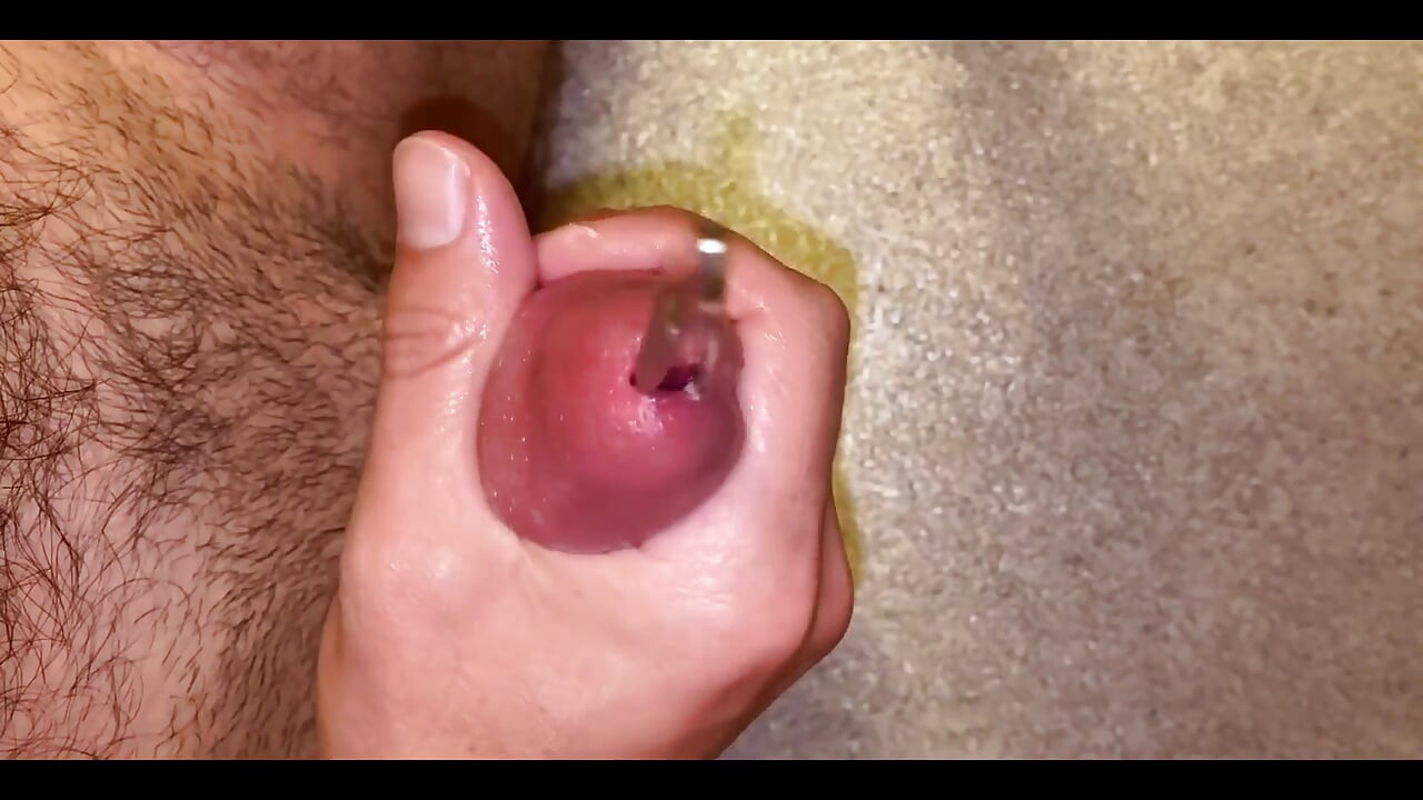 CBT Extreme Urethra Penis Insertion Cum