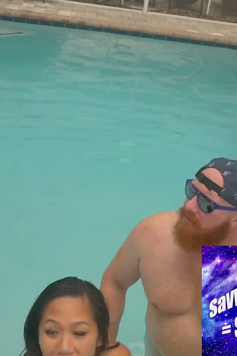Thor Johnson and Song Lee’s Sizzling Pool Party Turns Into a Steamy Threesome with Cammie Cummz