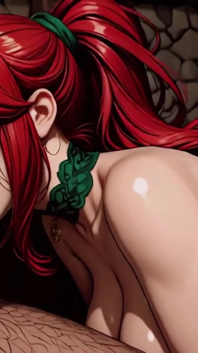 Divine Elixir - Fantasy Sorceress Summons a Dungeon Master for an Intimate Ritual AI Animation | Clip 1