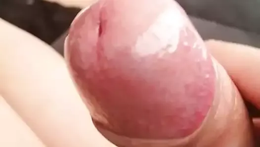 Penis Uncut Foreskin Masturbation close up