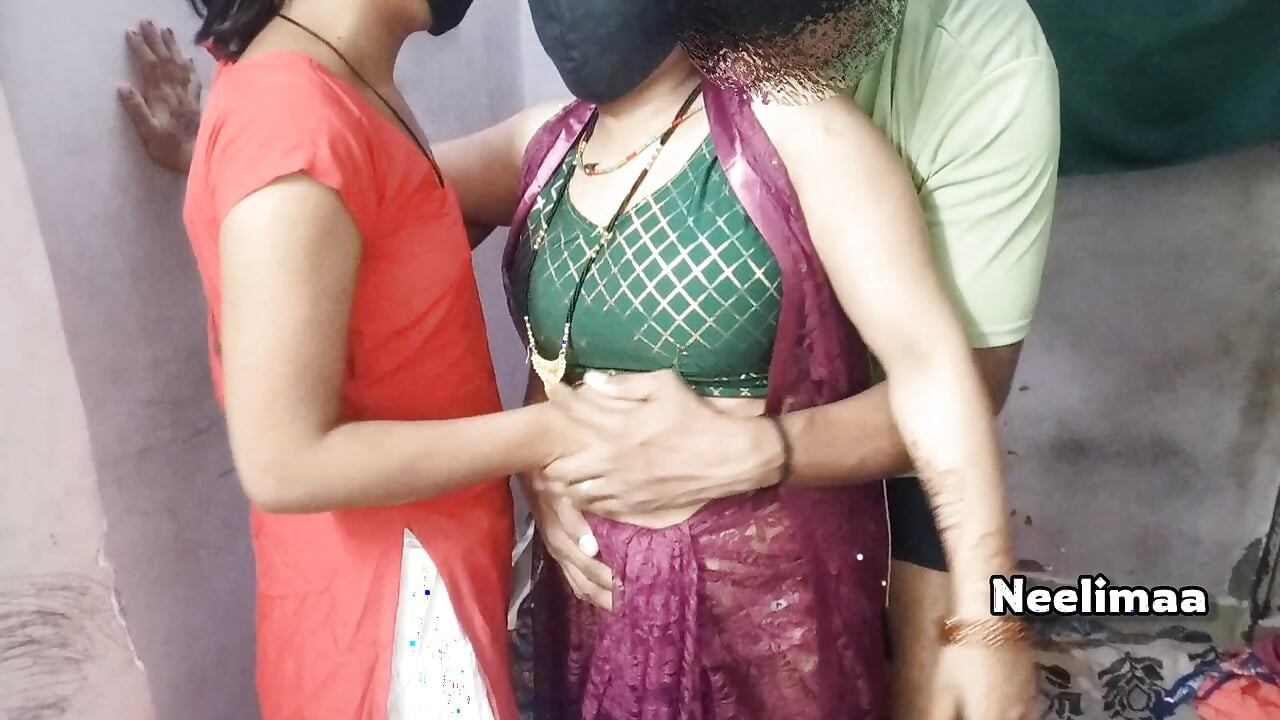 Indian Best Threesome Sex First Time Two Girls and One Guy Hardcore FFM.