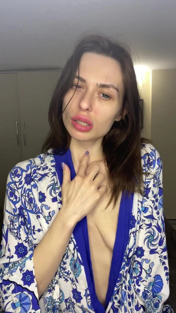 Blue Robe Soft Tease – Small Boobs & Finger Play