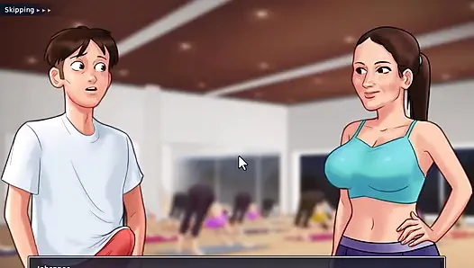 Summertime Saga - Jessy played with her self