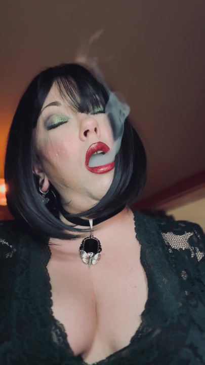 Your Dirty Mistress Tina Snua Sparks Up A Cigarette With Match Light Up - Lots Of Drifts & Snap Inhales | Clip 1