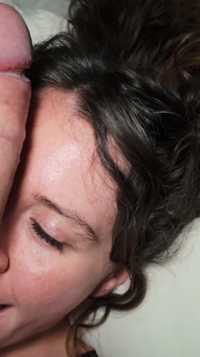 little arden sucking cock until the whole bed is soaked | Clip 3