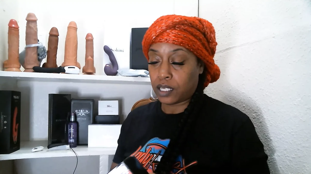 Lady RaeX and the Blue Snake dildo