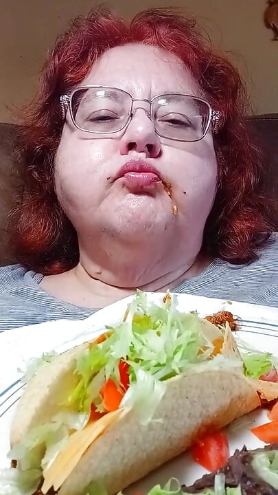 Makan makan besar makan malam taco buatan sendiri