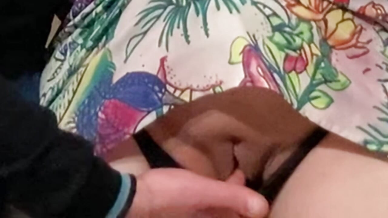Total Stranger Rubbing Shaved Pussy in Subway