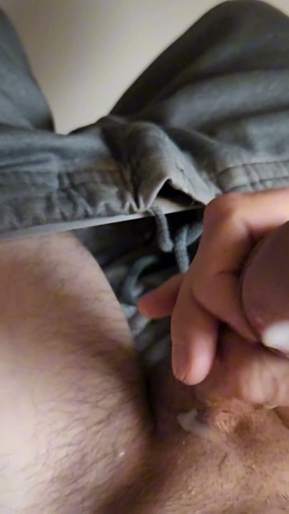 Huge cock with large mushroom head blow sperm at slow motion during hard jerking 4k video | Clip 1