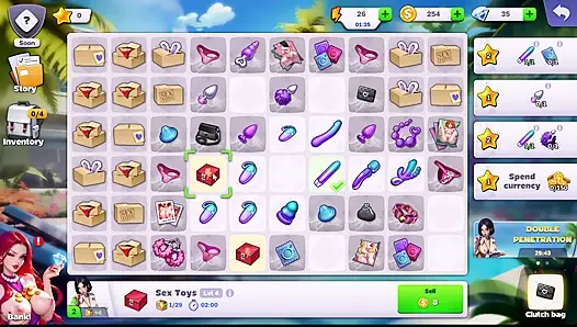 Si seksi villa terangsang menunggangi kontol besar di game terbaik