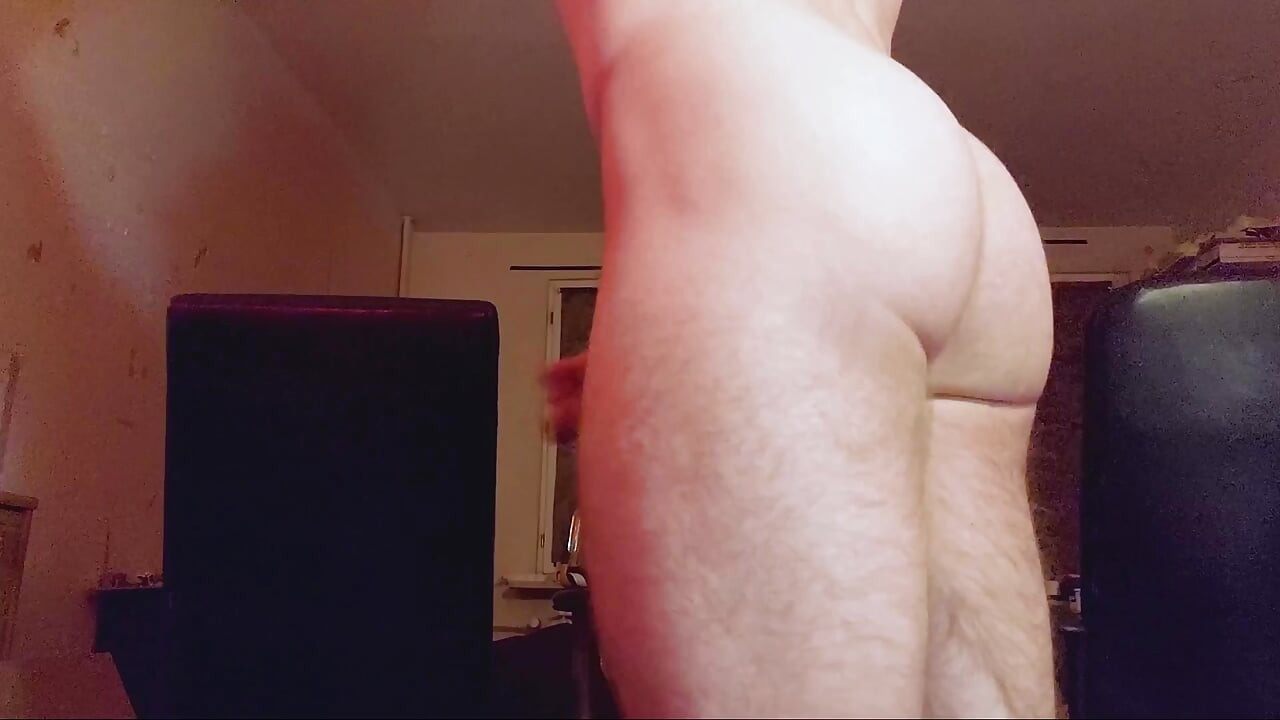 Athletic boy show off