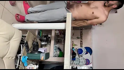 Colombian gets fucked by her stepson with big cock in the kitchen