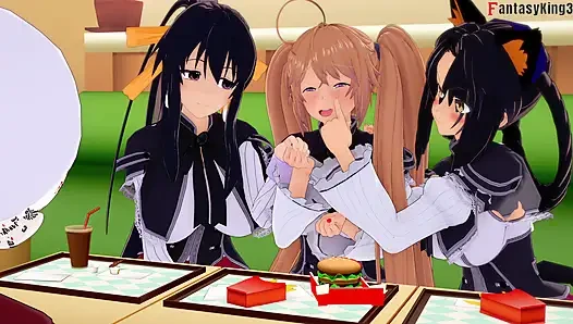 Ирину трахают так жестко, что делает Акено и Kuroka возбужденными - HS KIMD NTR Безумие Эпизод 14 - Полный фильм на Patreon: Fantasyking3