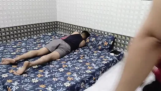 Real Indian Couple Intense Bedroom Session - Blowjob to Creampie