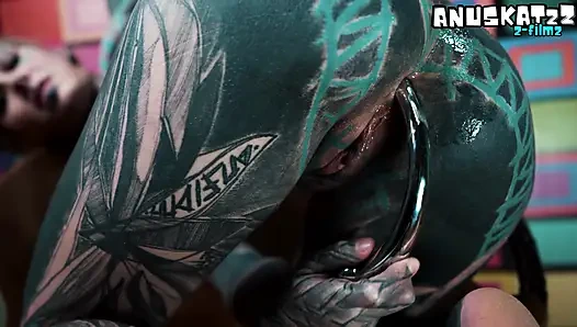 Necken meinen engen arsch vor tiefer stahlpenetration