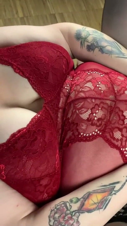 Fucked by four guys without rubber! German Goth BBW Abby Strange | Clip 1