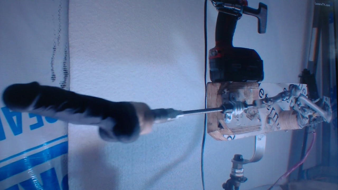 HOMEMADE SEX-MACHINE  WITH WIPER MOTOR AND 18V DRILL