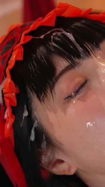 Stunning moment from "Cospuri Haruka Suzuno in Tokisaki Kurumi Cosplay"