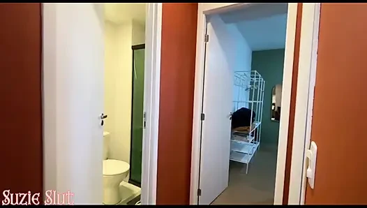 Stepmom Caught Her Stepson in the Handjob, Grounded Him to Eat Her Ass