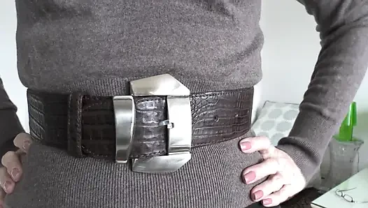 Belt Fitting in the Living Room, Part 2, Lady Victoria Valente
