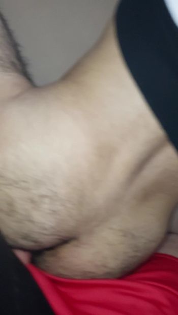 Arab Fuckboy few seconds before his first time receiving dick.