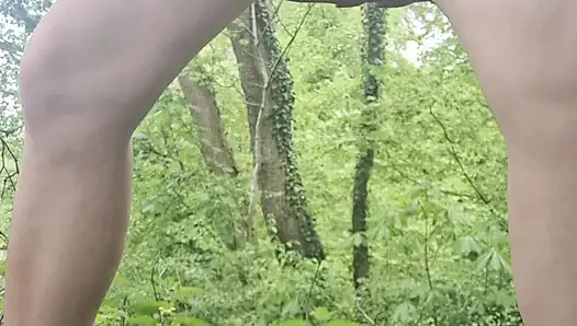 With the dildo in the forest - swiss girl