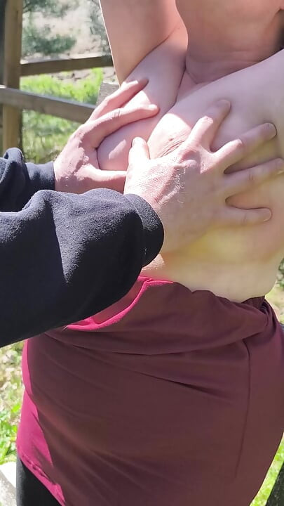 Tits banging on high stand