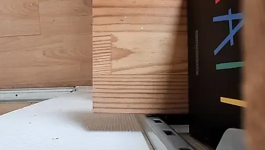 I suck his big cock on 4 legs and he fucks me for a long time doggy style off camera