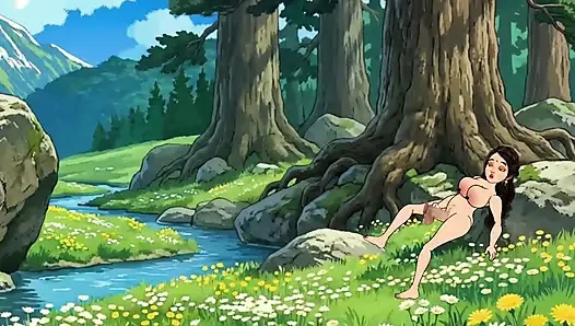 Neelam bhabhi jungle me fake cock chut me dal rahi thi, Raju comes and fucks Neelam ki bade lund se chudai karta hai.