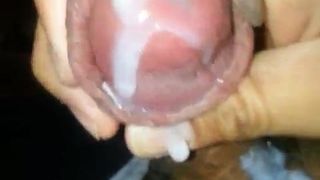 My cum oozing out