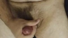 Bear wank and cum in bed