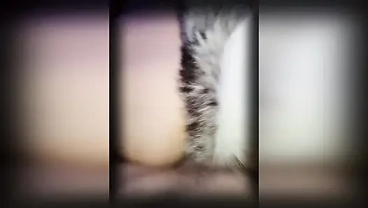 Uncensored  -man records  Beautiful Latina neighbor in the shower - And he fucks her very hard .