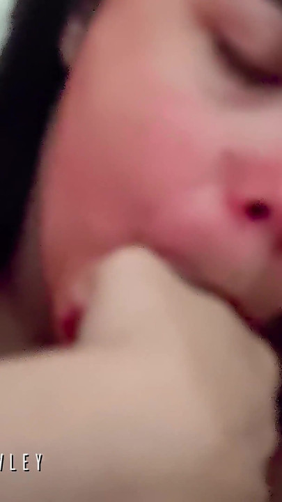 Sneaky Blowjob in the Studio - Deepthroat, Saliva and Big Tits in a See-through Dress - Selena Vega
