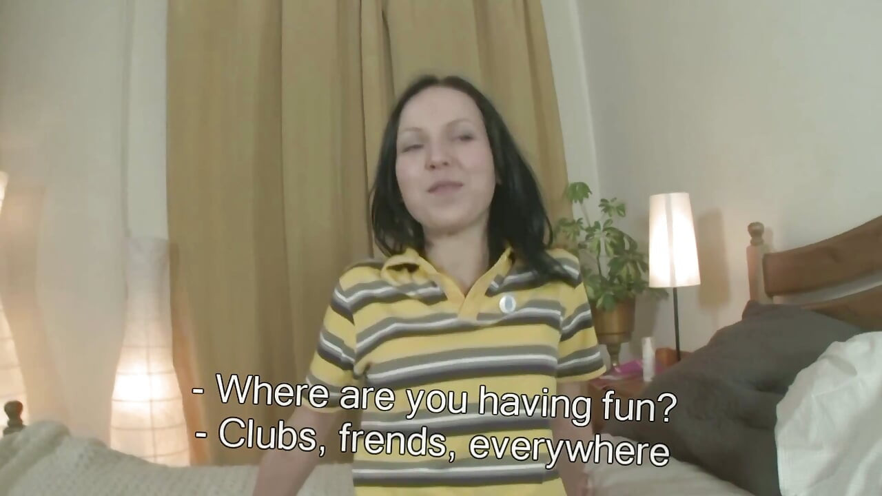 A Young Russian Brunette Fucked Hard in the Ass