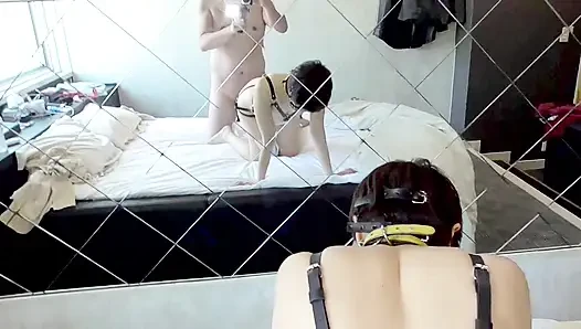 Mayu No. 48 Harness, blindfold, erotic tattoo, anal beads, deep throat, cumshot, creampie, squirting PR