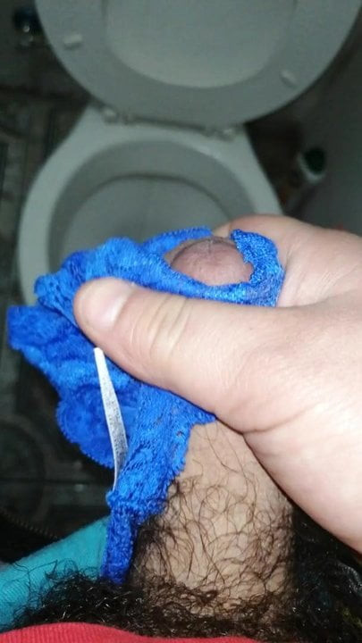 Blue thong fun