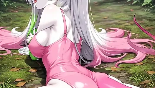 Kleines Elfen Taschen Monster Mädchen (+18) teen masturbiert im wald