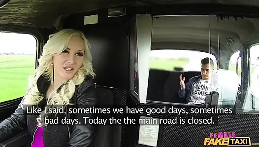 Female Fake Taxi - Busty Czech Driver Gets a Big Cock in Her MILF Pussy