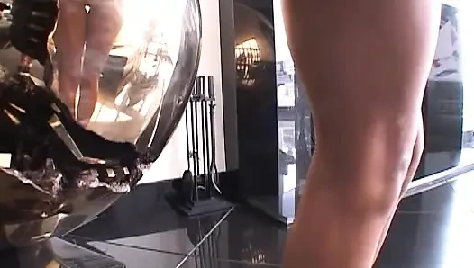 Schwarz auf Schwarz fick für den riesigen schwarzen schwanz von Lexington Steele und eine vollbusige schwarze muschi