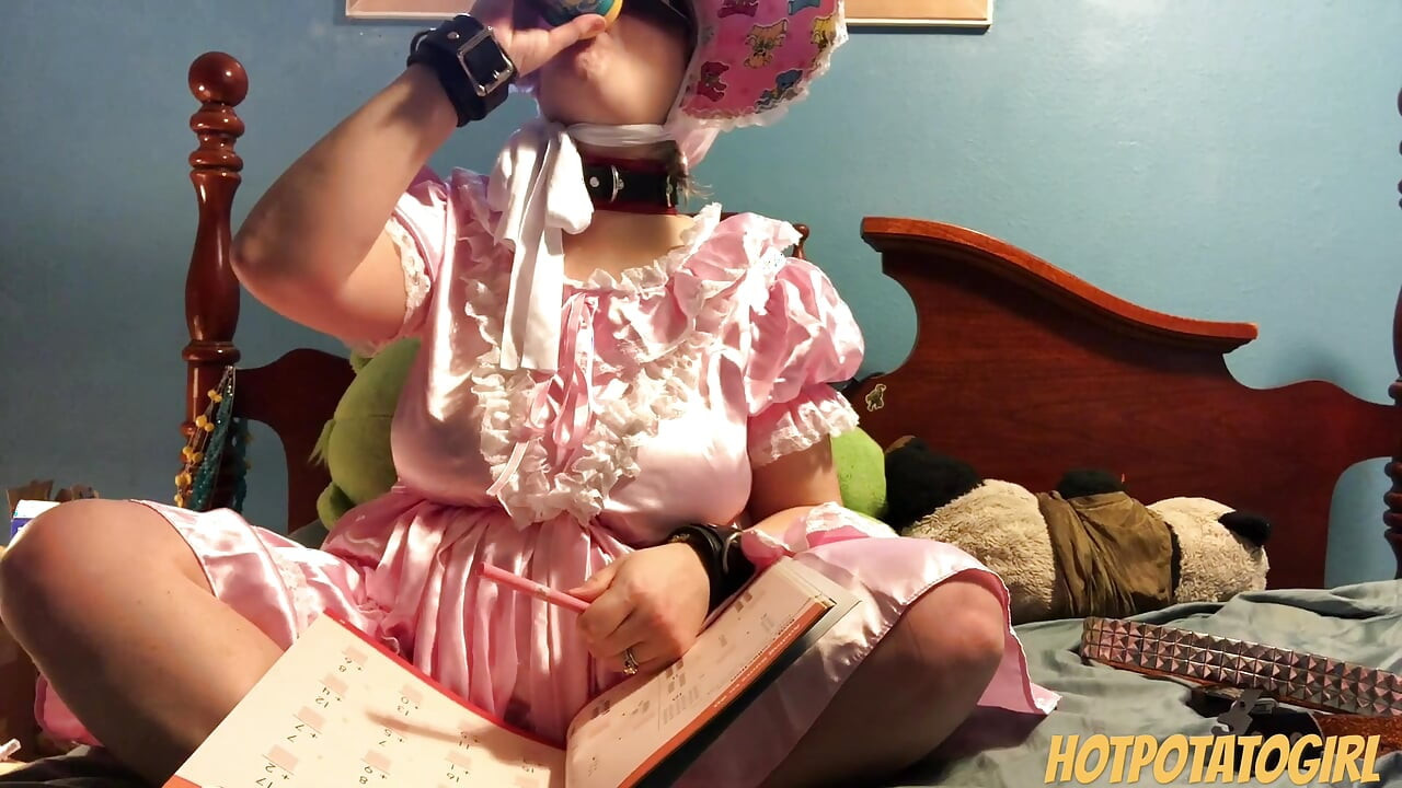 Baby Piglet Gets Belt, Does Homework