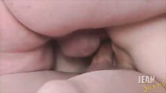 Super desleixada dupla penetração de buceta ejaculação interna