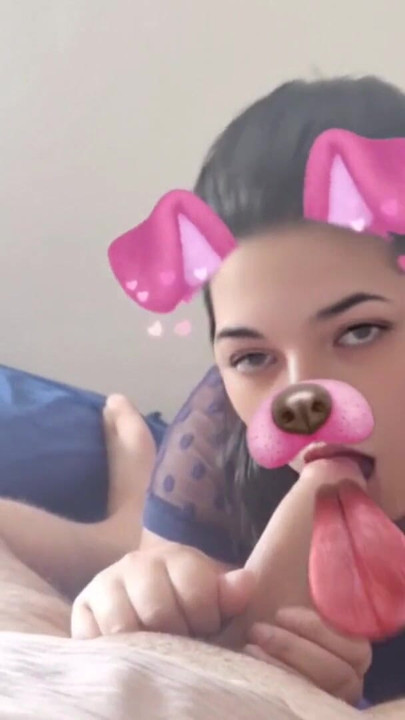 Sucking cock with snap filter | Clip 1
