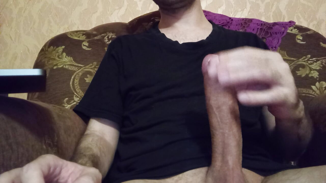 Horny Boy with Hot Cock Jerking