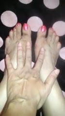 Sexy black toenails