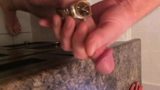 Slow mo Rolex jerkoff