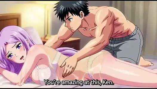 Stepbrother give oil massage to stepsister and press her boobs