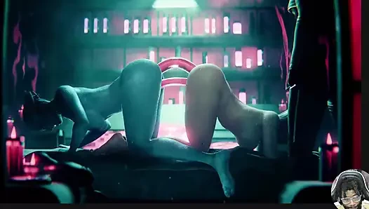 Geiler arsch juno in der no pants Zone, enge titten Ellie wird gefickt, Mass Effect arsch zum arsch